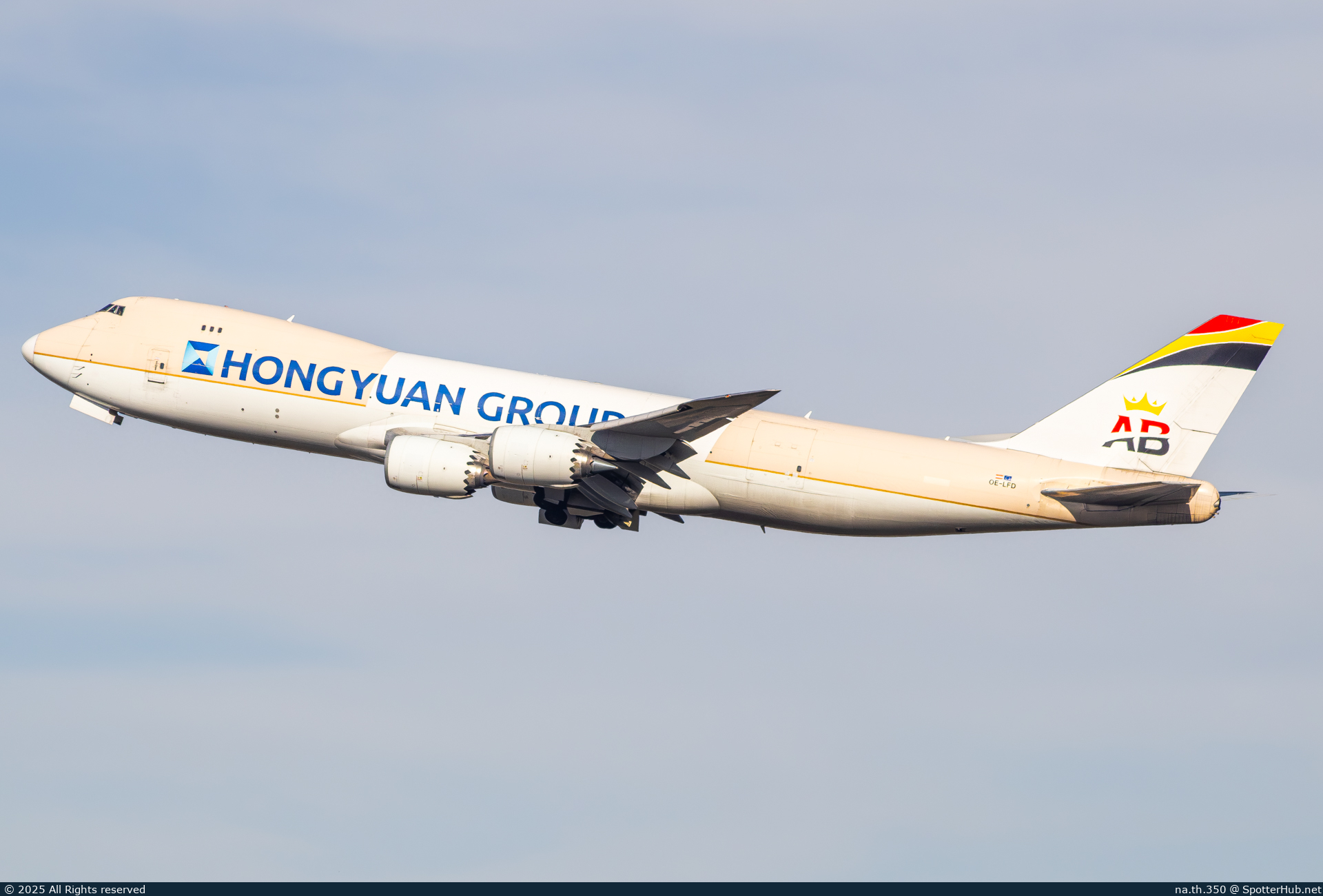 Photo of OE-LFD - Boeing 747-87UF operated by Hongyuan Group (opb Air Belgium)