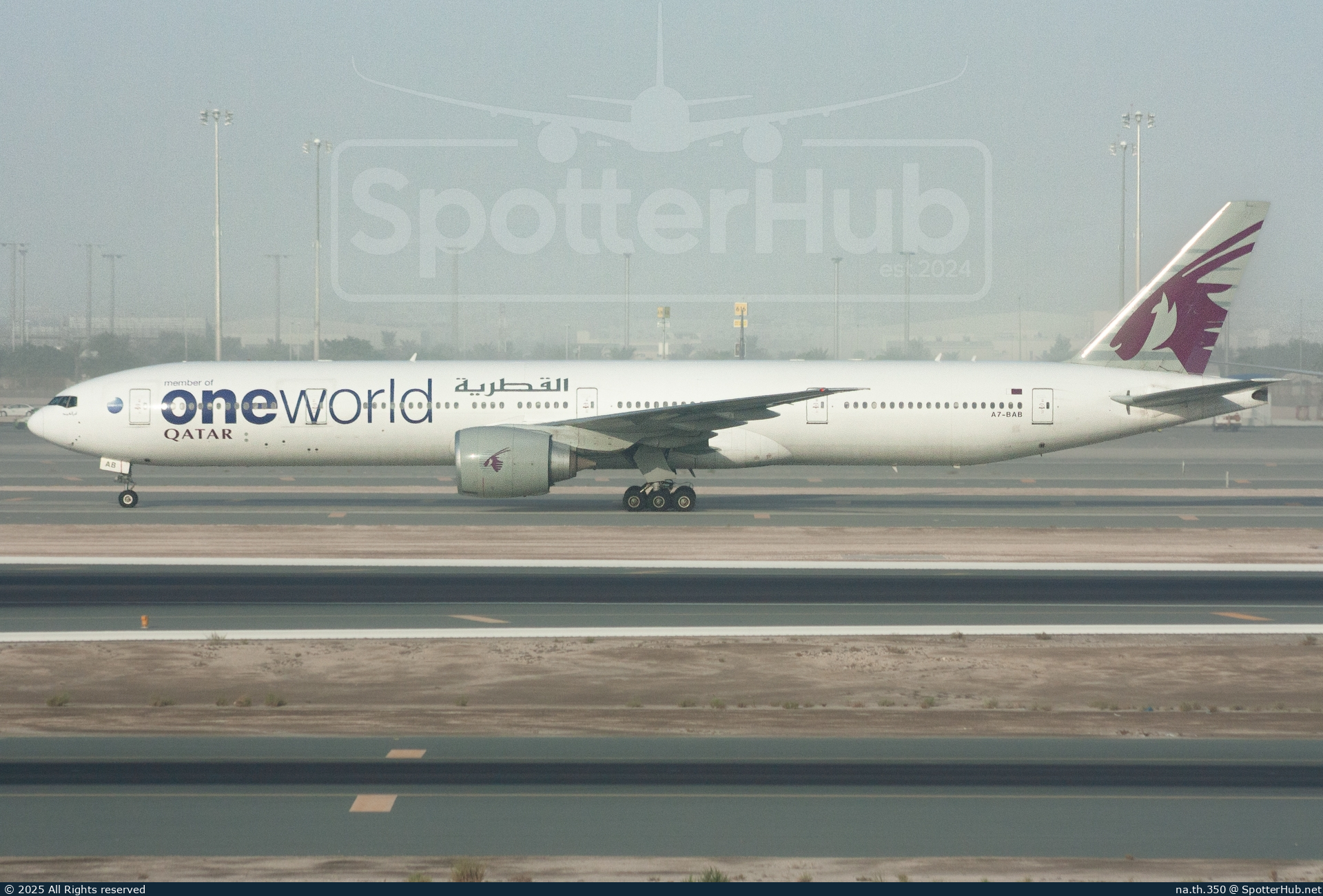 Photo of A7-BAB - Boeing 777-3DZ(ER) operated by Qatar Airways