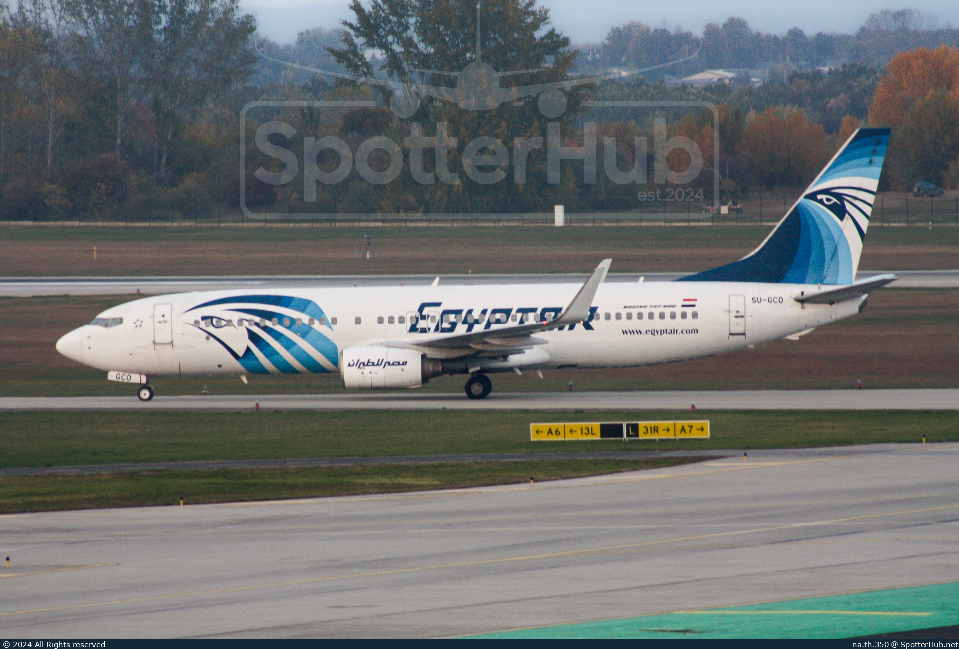 Photo of SU-GCO - Boeing 737-866 operated by Egyptair