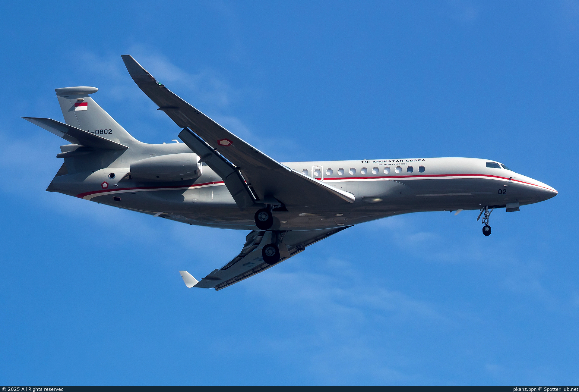 Photo of A-0802 - Dassault Falcon 8X operated by Indonesian Air Force