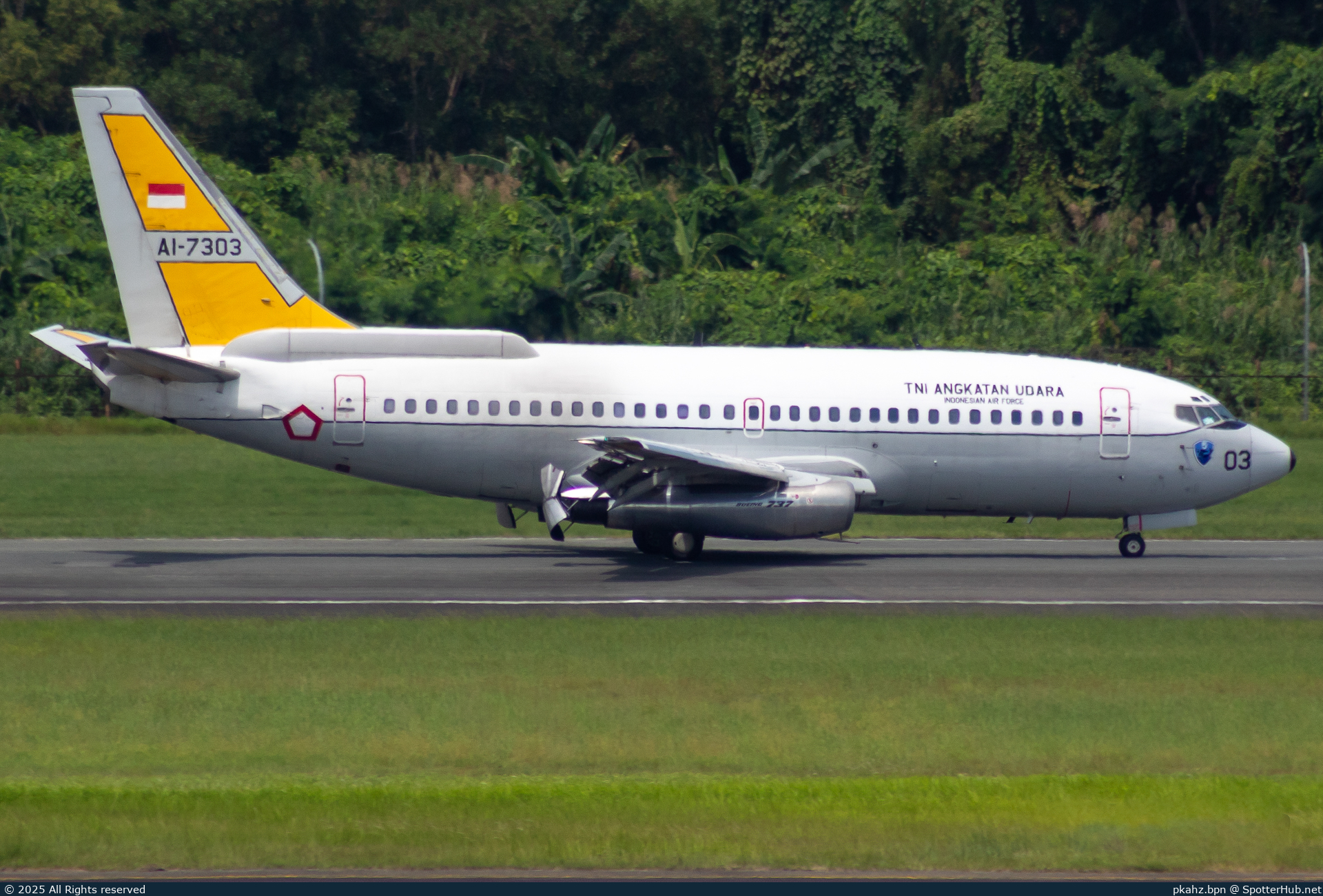 Photo of AI-7303 - Boeing 737-2X9(Adv) Surveiller operated by Indonesian Air Force