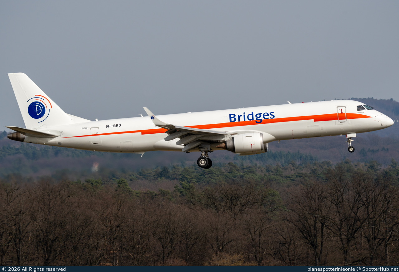 Photo of 9H-BRD - Embraer ERJ-190AR(F) operated by Bridges Air Cargo