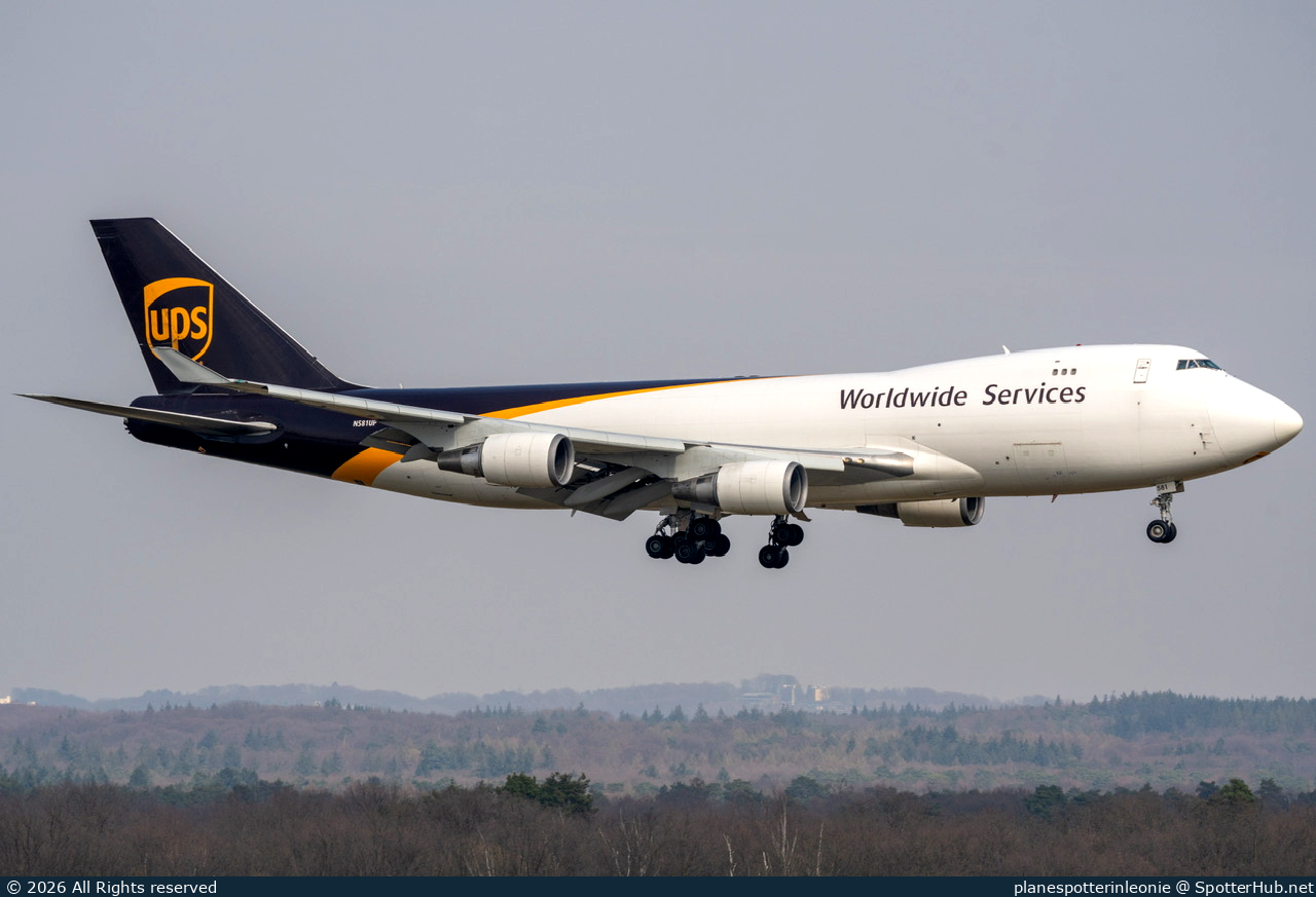 Photo of N581UP - Boeing 747-4R7F operated by UPS United Parcel Service