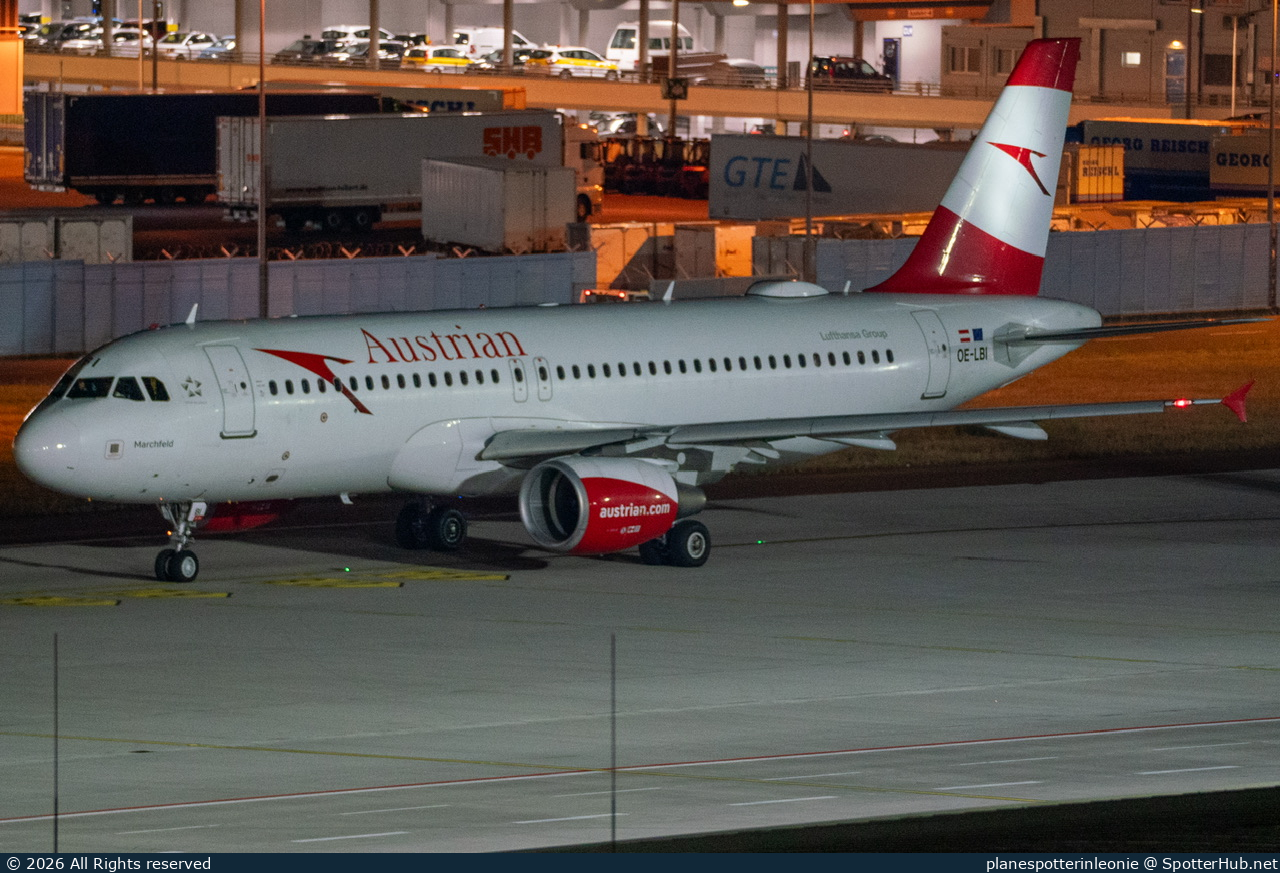Photo of OE-LBI - Airbus A320-214 operated by Austrian Airlines