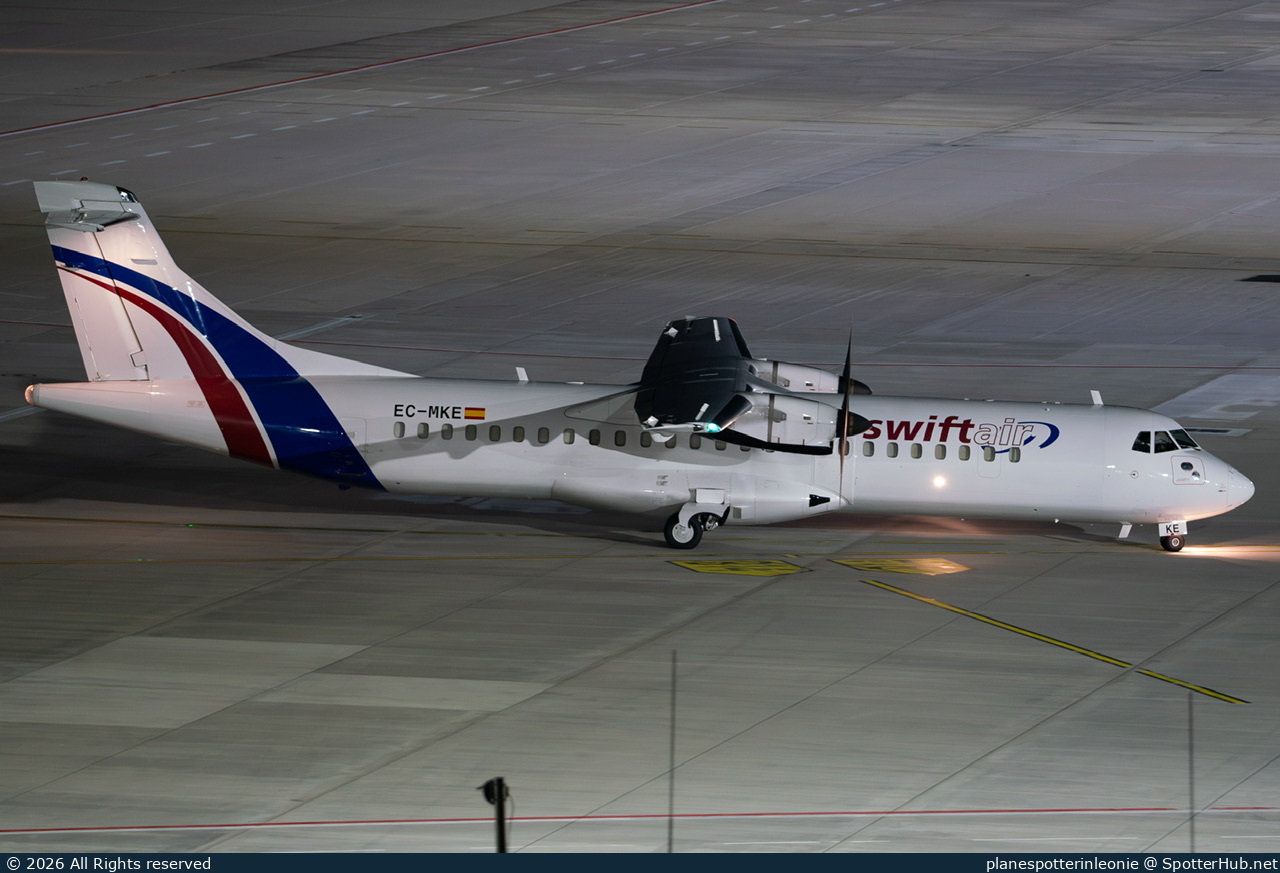 Photo of EC-MKE - ATR 72-500(F) operated by Swiftair