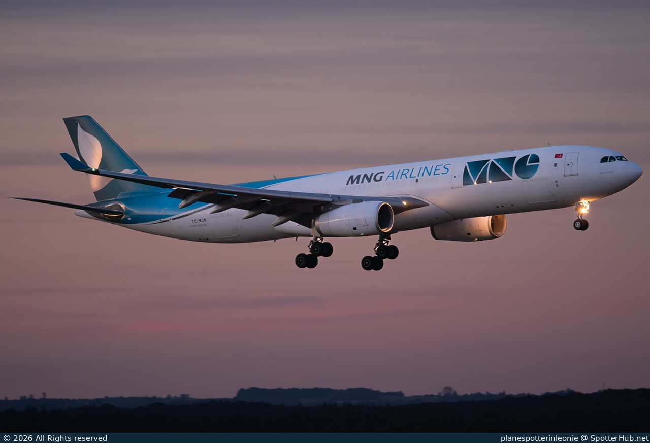 Photo of TC-MCN - Airbus A330-343(P2F) operated by MNG Airlines