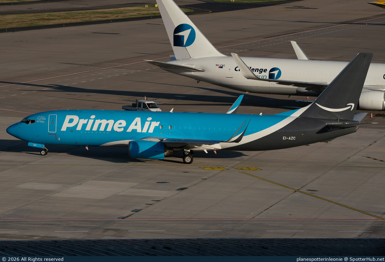 Photo of EI-AZC - Boeing 737-86J(SF) operated by Amazon Prime Air (opb ASL Airlines Ireland)