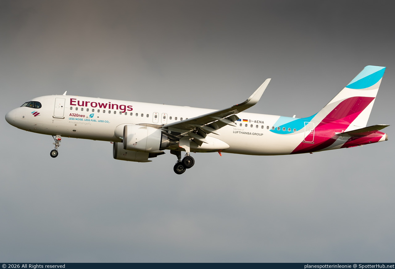 Photo of D-AENA - Airbus A320-251N operated by Eurowings