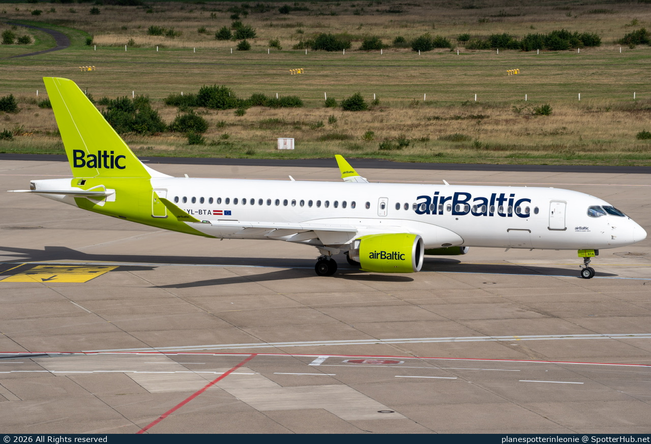 Photo of YL-BTA - Airbus A220-300 operated by airBaltic