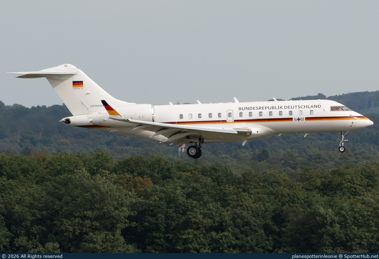 Photo of 14+03 - Bombardier Global 5000 operated by German Air Force
