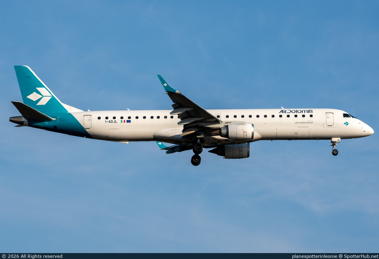 Photo of I-ADJL - Embraer ERJ-195LR operated by Air Dolomiti