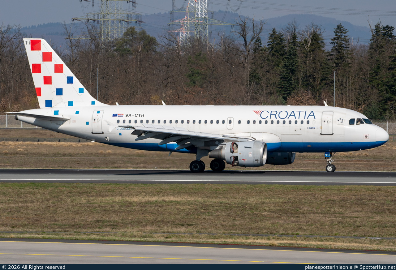 Photo of 9A-CTH - Airbus A319-112 operated by Croatia Airlines