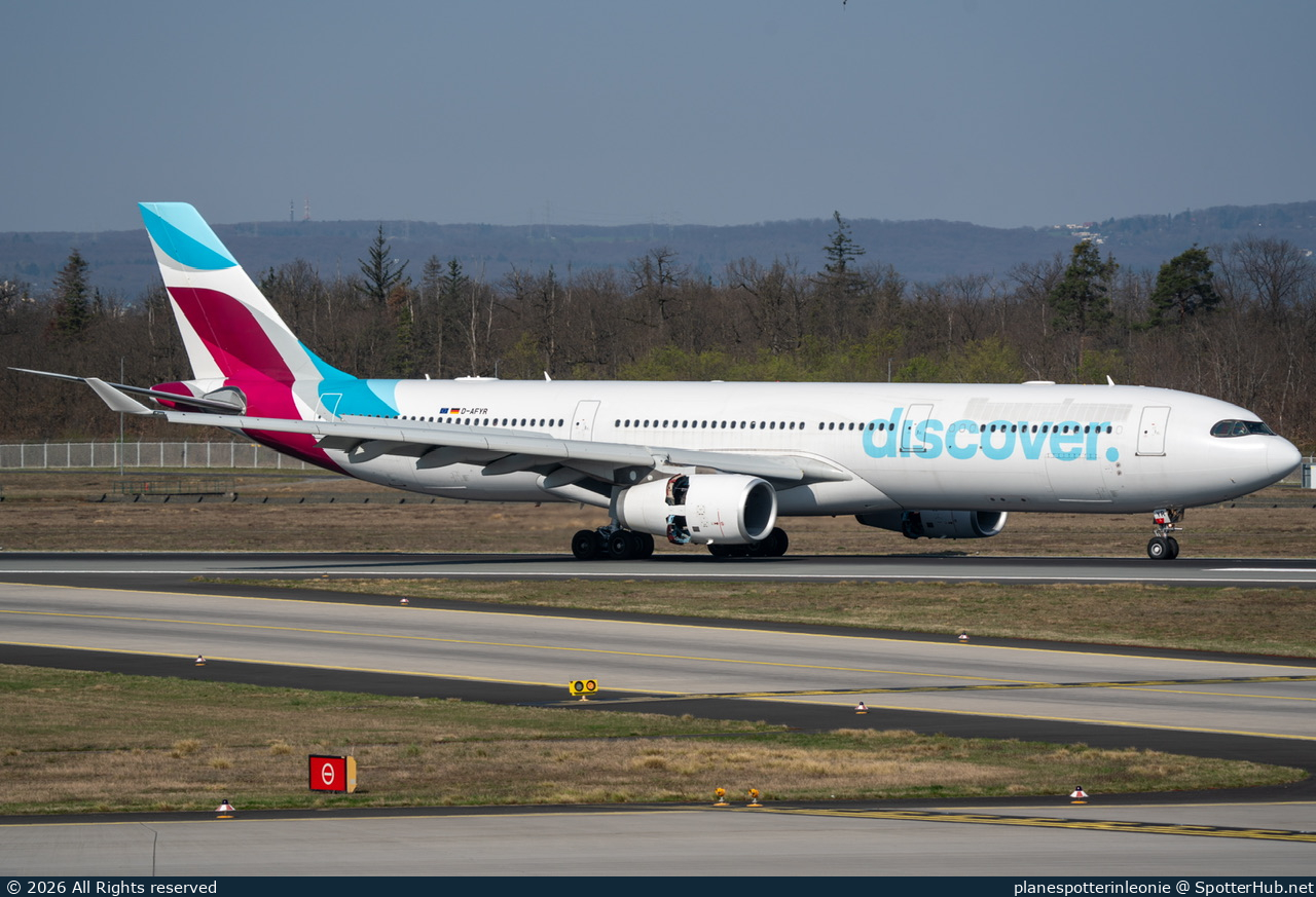Photo of D-AFYR - Airbus A330-343 operated by Discover Airlines