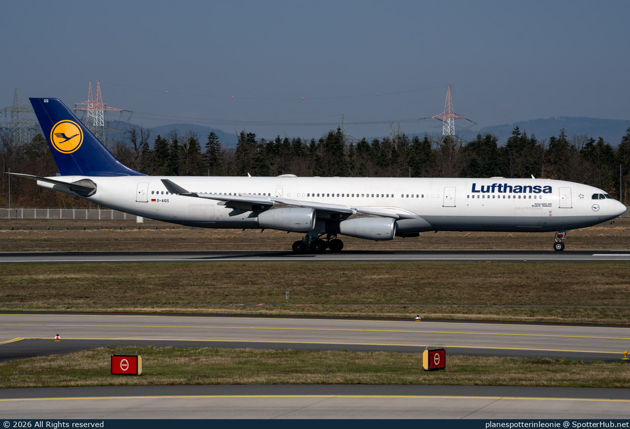 Photo of D-AIGS - Airbus A340-313 operated by Lufthansa