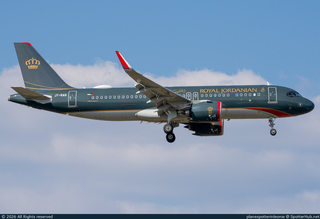 Photo of JY-RAG - Airbus A320-271N operated by Royal Jordanian Airlines