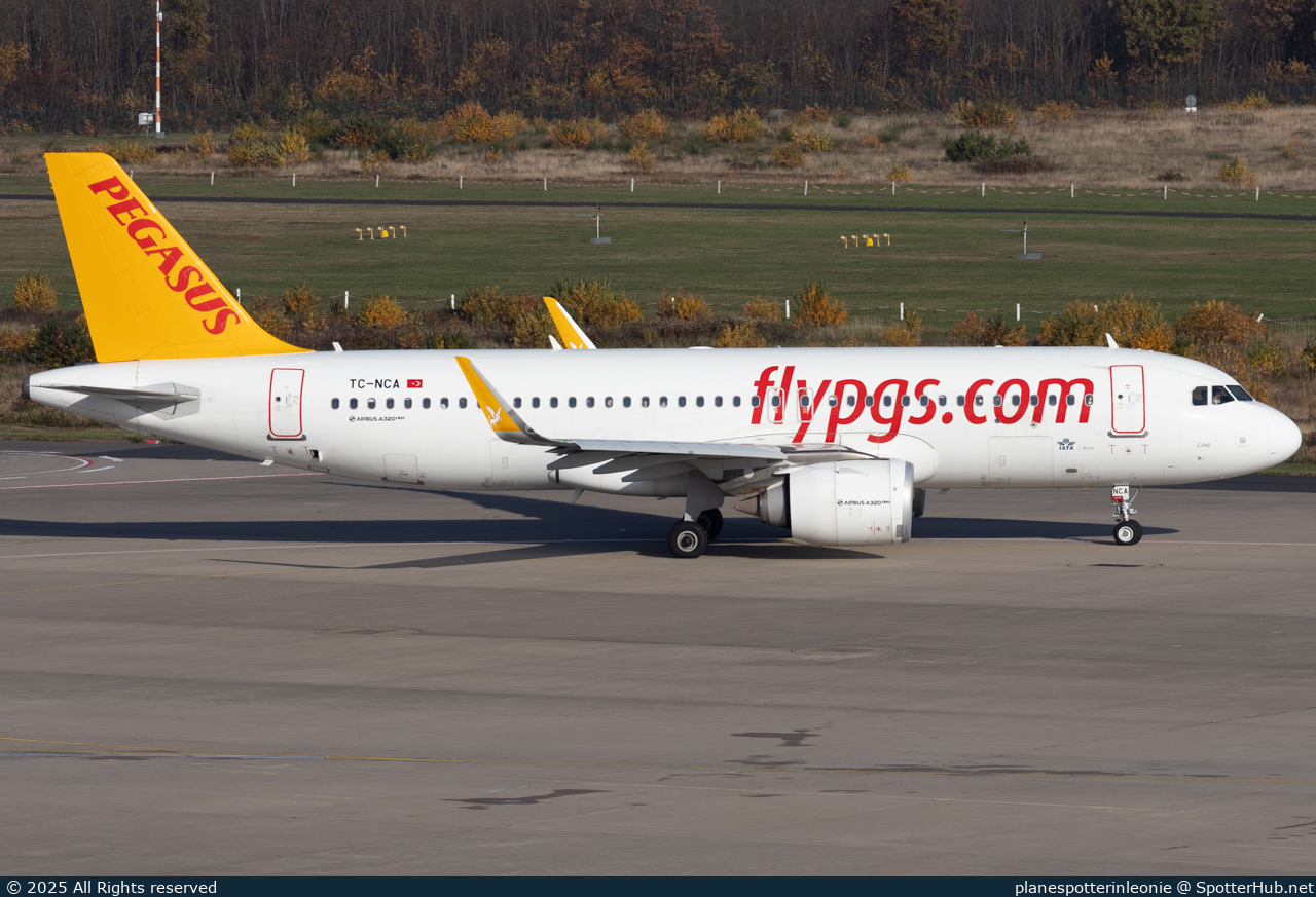 Photo of TC-NCA - Airbus A320-251N operated by Pegasus Airlines