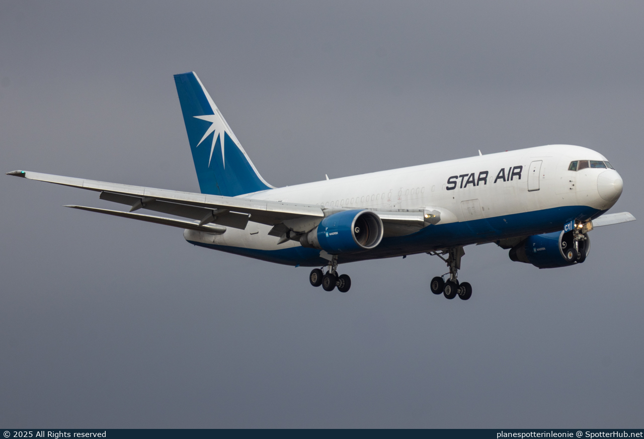 Photo of G-MACY - Boeing 767-204(BDSF) operated by Maersk Air Cargo UK