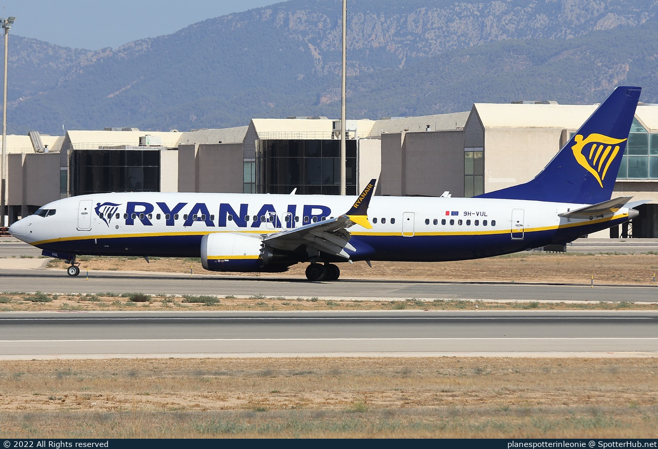 Photo of 9H-VUL - Boeing 737 MAX 8-200 operated by Ryanair (opb Malta Air)