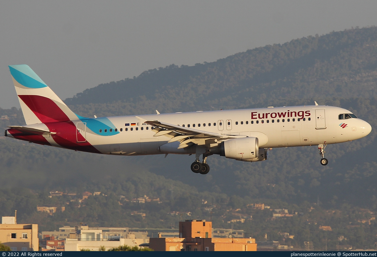Photo of D-AEUD - Airbus A320-214 operated by Eurowings