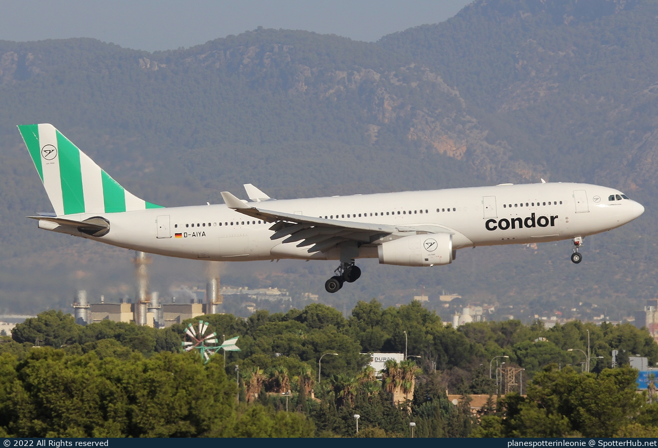 Photo of D-AIYA - Airbus A330-243 operated by Condor