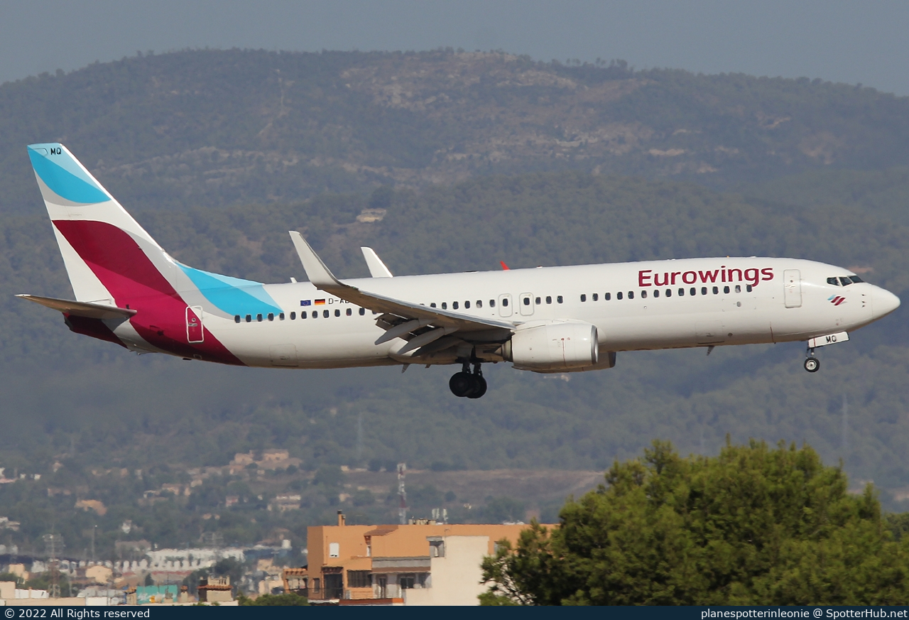Photo of D-ABMQ - Boeing 737-86J operated by Eurowings (opb TUIfly)
