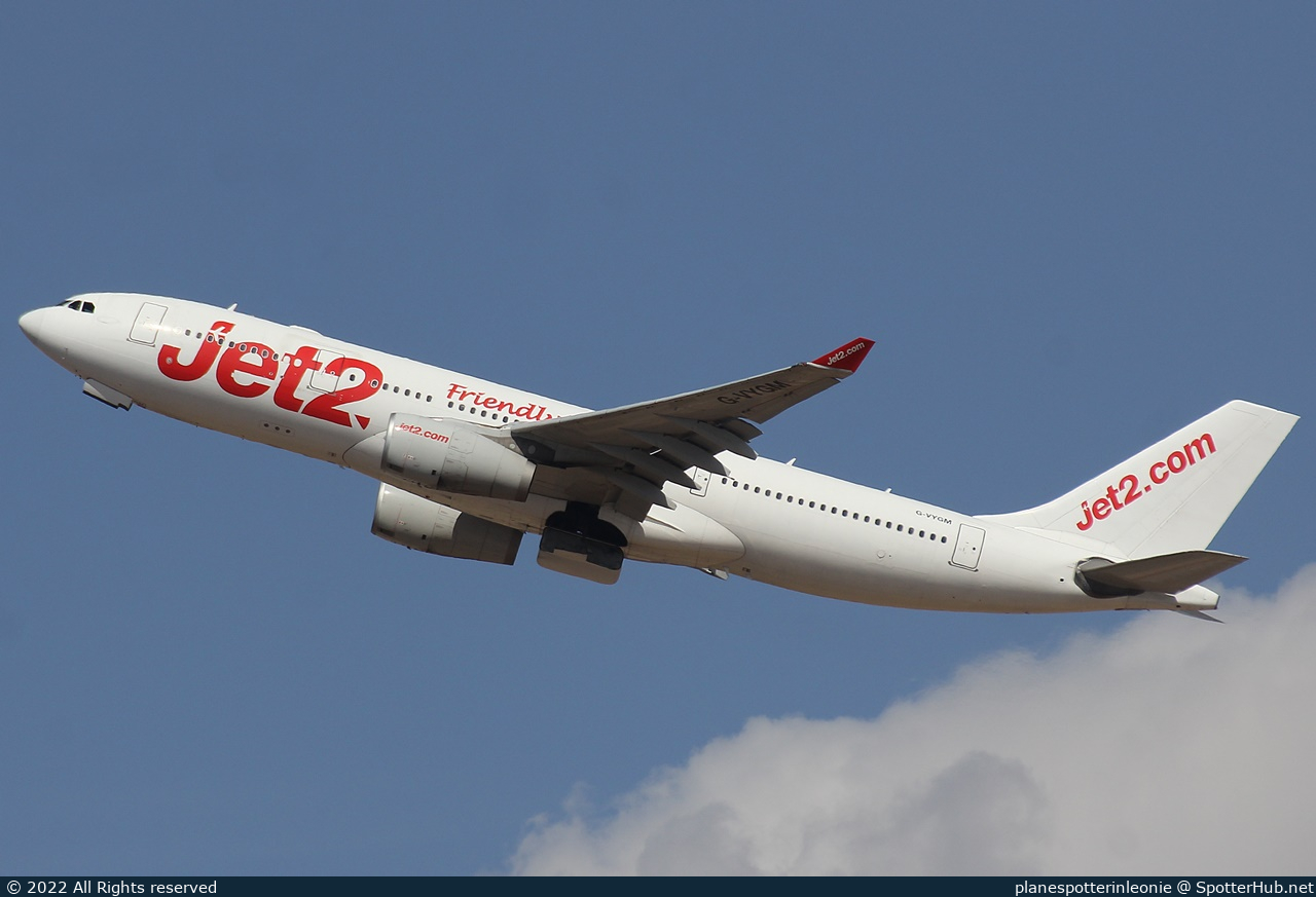 Photo of G-VYGM - Airbus A330-243 operated by Jet2 (opb AirTanker)