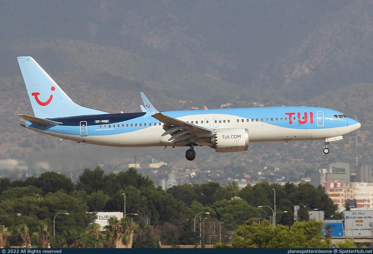 Photo of SE-RND - Boeing 737 MAX 8 operated by TUIfly Nordic