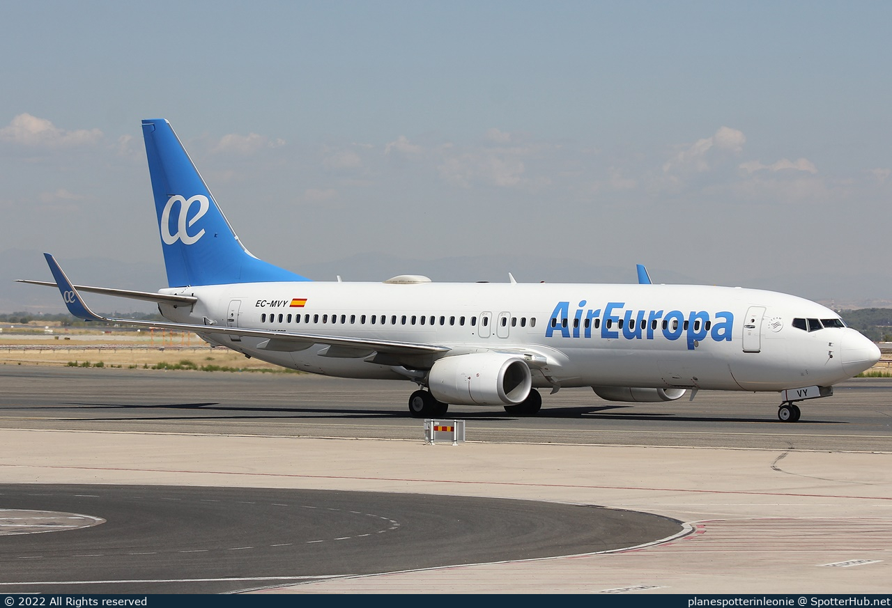 Photo of EC-MVY - Boeing 737-85P operated by Air Europa