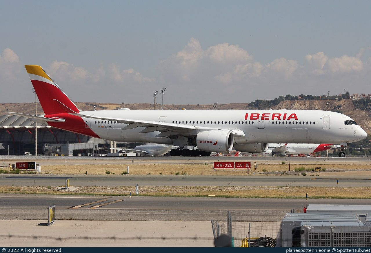 Photo of EC-MYX - Airbus A350-941 operated by Iberia