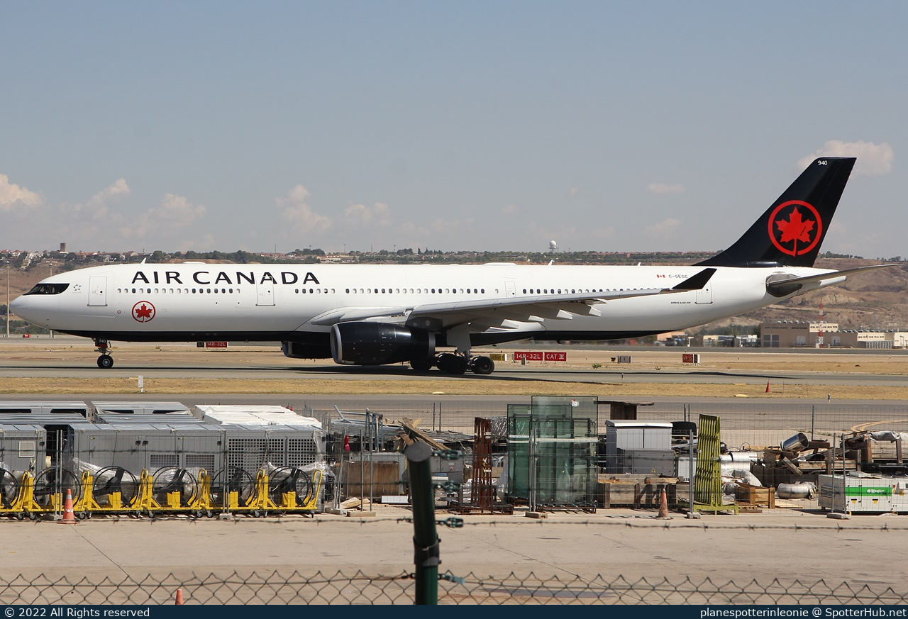 Photo of C-GEGC - Airbus A330-343 operated by Air Canada