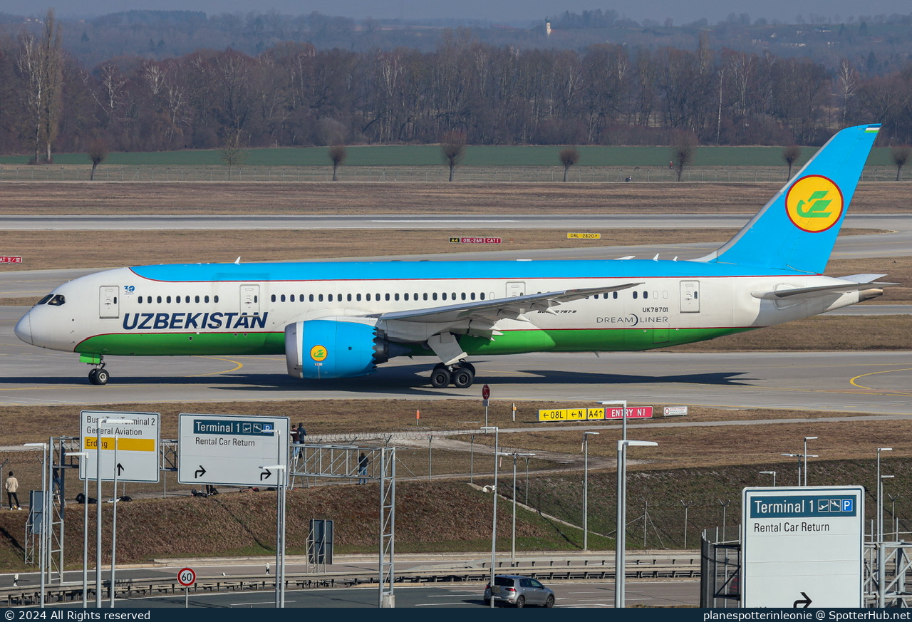 Photo of UK78701 - Boeing 787-8 Dreamliner operated by Uzbekistan Airways