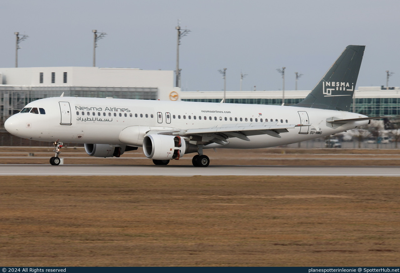 Photo of SU-NMG - Airbus A320-214 operated by Nesma Airlines