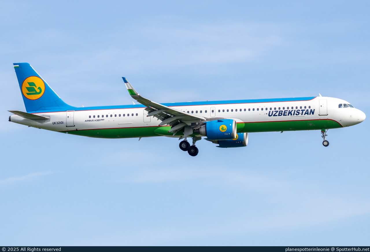 Photo of UK32101 - Airbus A321-253NX operated by Uzbekistan Airways