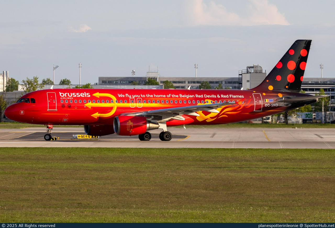 Photo of OO-SNO - Airbus A320-214 operated by Brussels Airlines