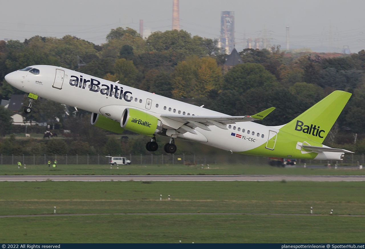 Photo of YL-CSC - Airbus A220-300 operated by airBaltic