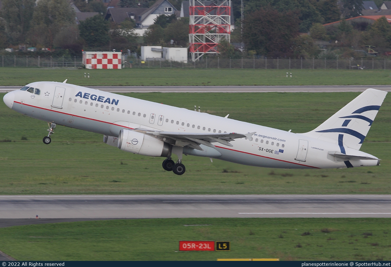Photo of SX-DGE - Airbus A320-232 operated by Aegean Airlines