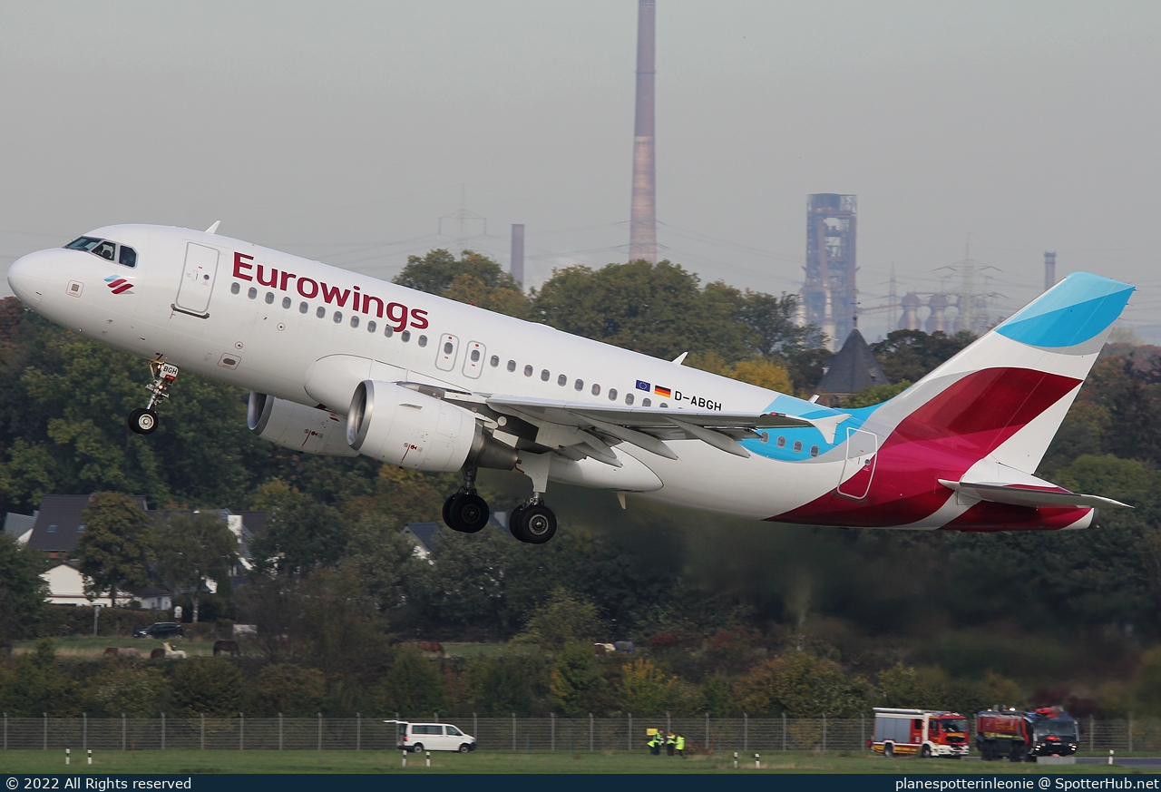 Photo of D-ABGH - Airbus A319-112 operated by Eurowings