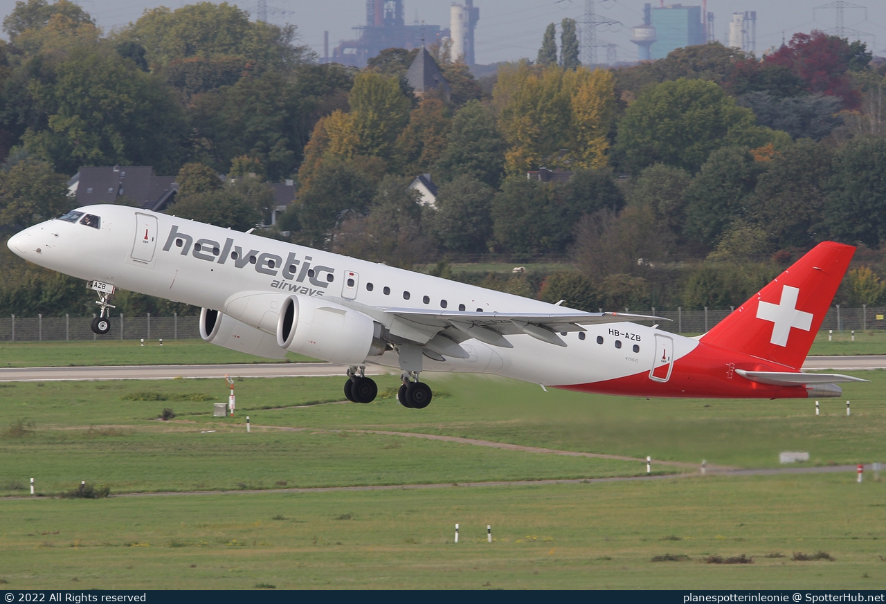Photo of HB-AZB - Embraer ERJ-190-E2 operated by Helvetic Airways