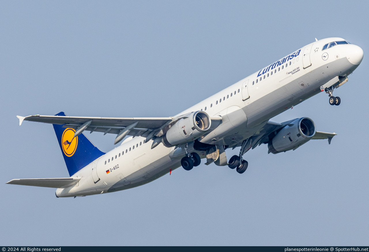 Photo of D-AISZ - Airbus A321-231 operated by Lufthansa