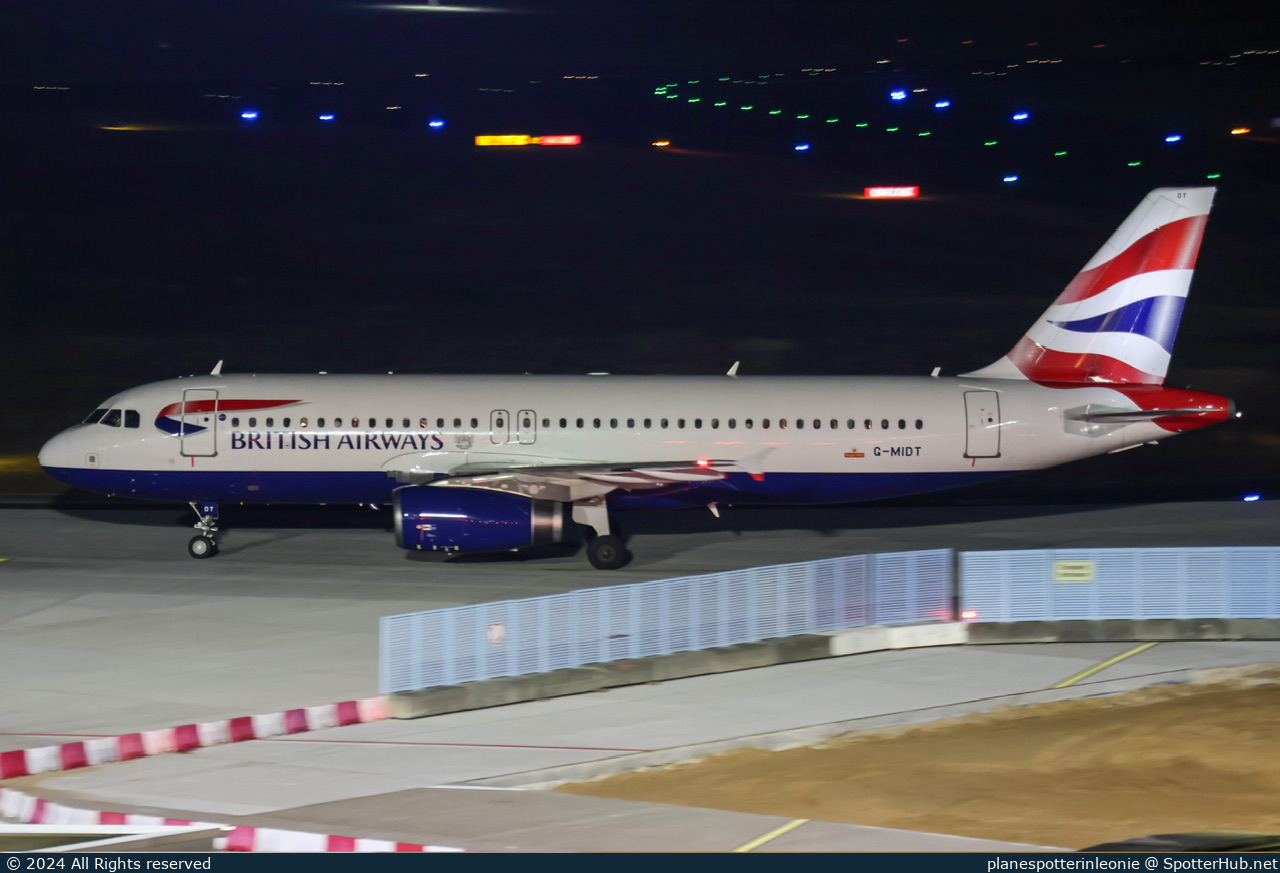 Photo of G-MIDT - Airbus A320-232 operated by British Airways