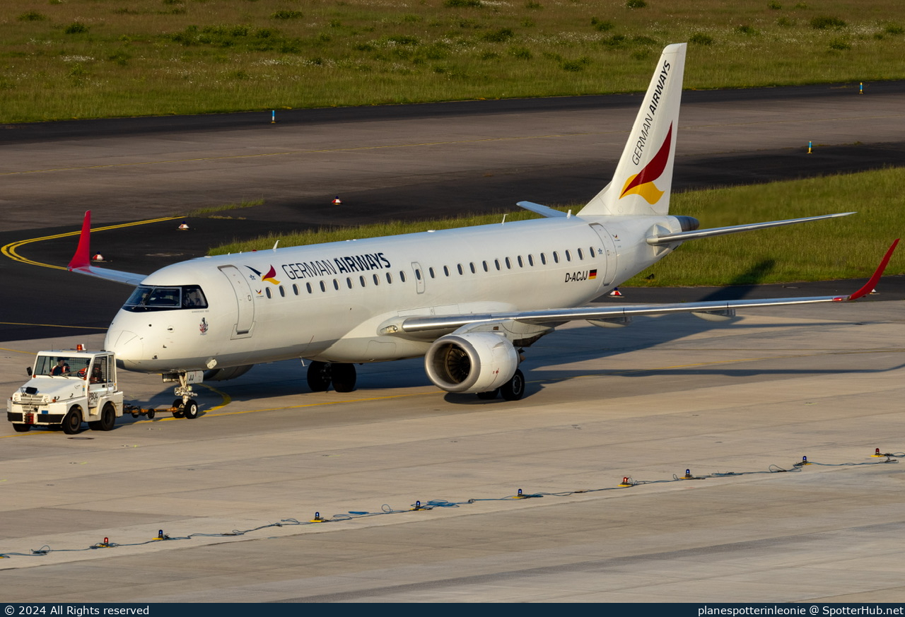 Photo of D-ACJJ - Embraer ERJ-190LR operated by German Airways