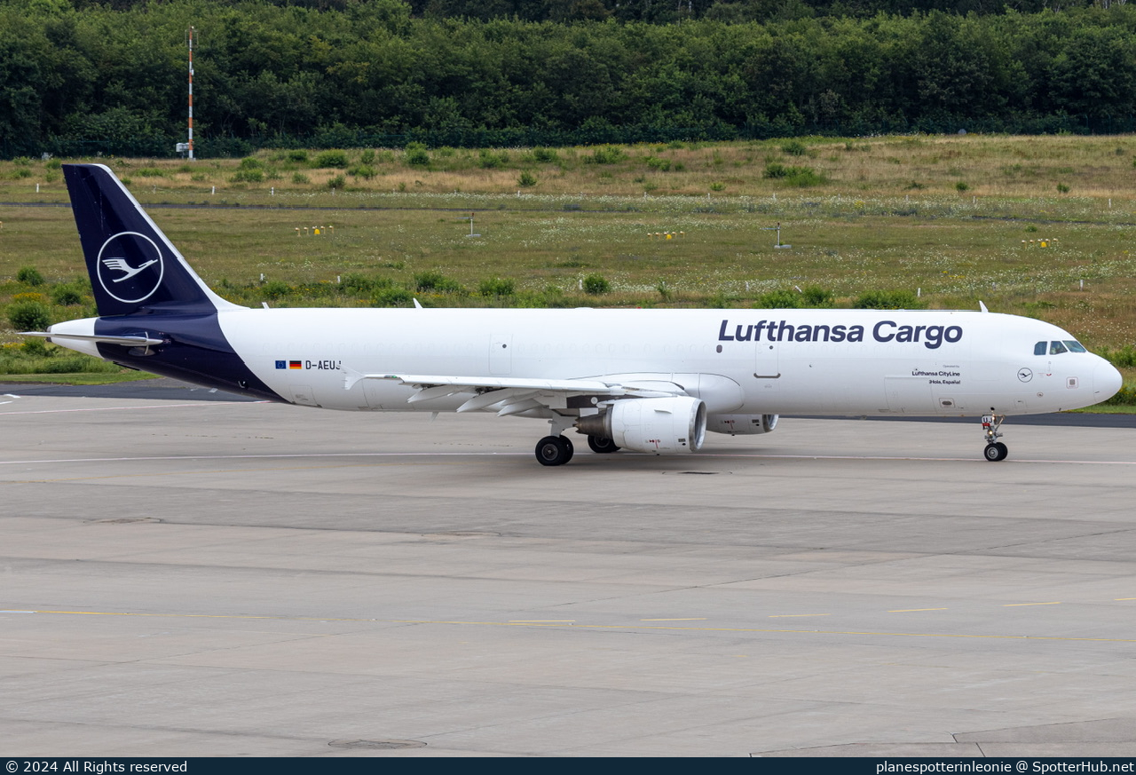 Photo of D-AEUJ - Airbus A321-211(P2F) operated by Lufthansa Cargo (opb Lufthansa CityLine)