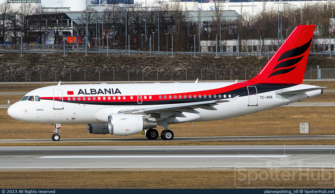 Photo of TC-ANA - Airbus A319-115(CJ) operated by Government of Albania