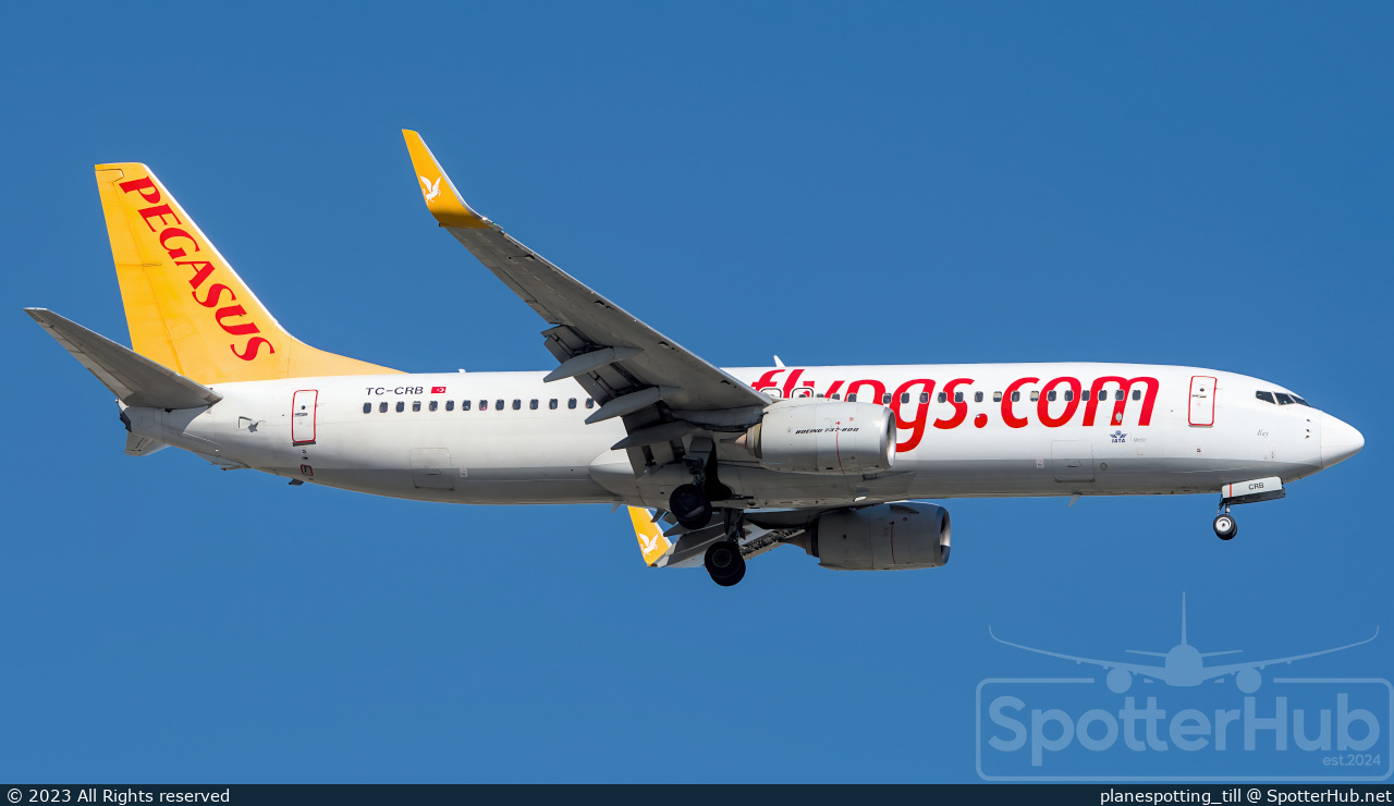 Photo of TC-CRB - Boeing 737-8AL operated by Pegasus Airlines