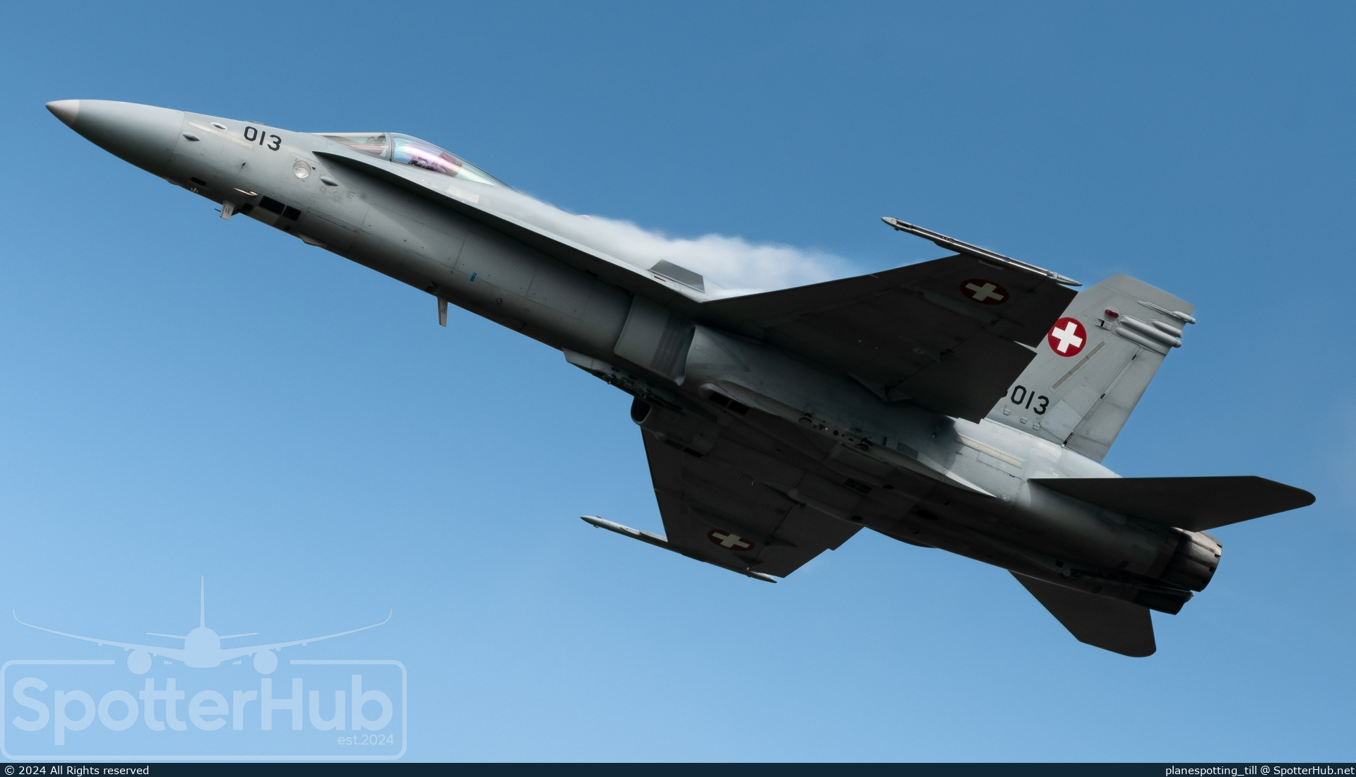 Photo of J-5013 - McDonnell Douglas F/A-18C Hornet operated by Swiss Air Force