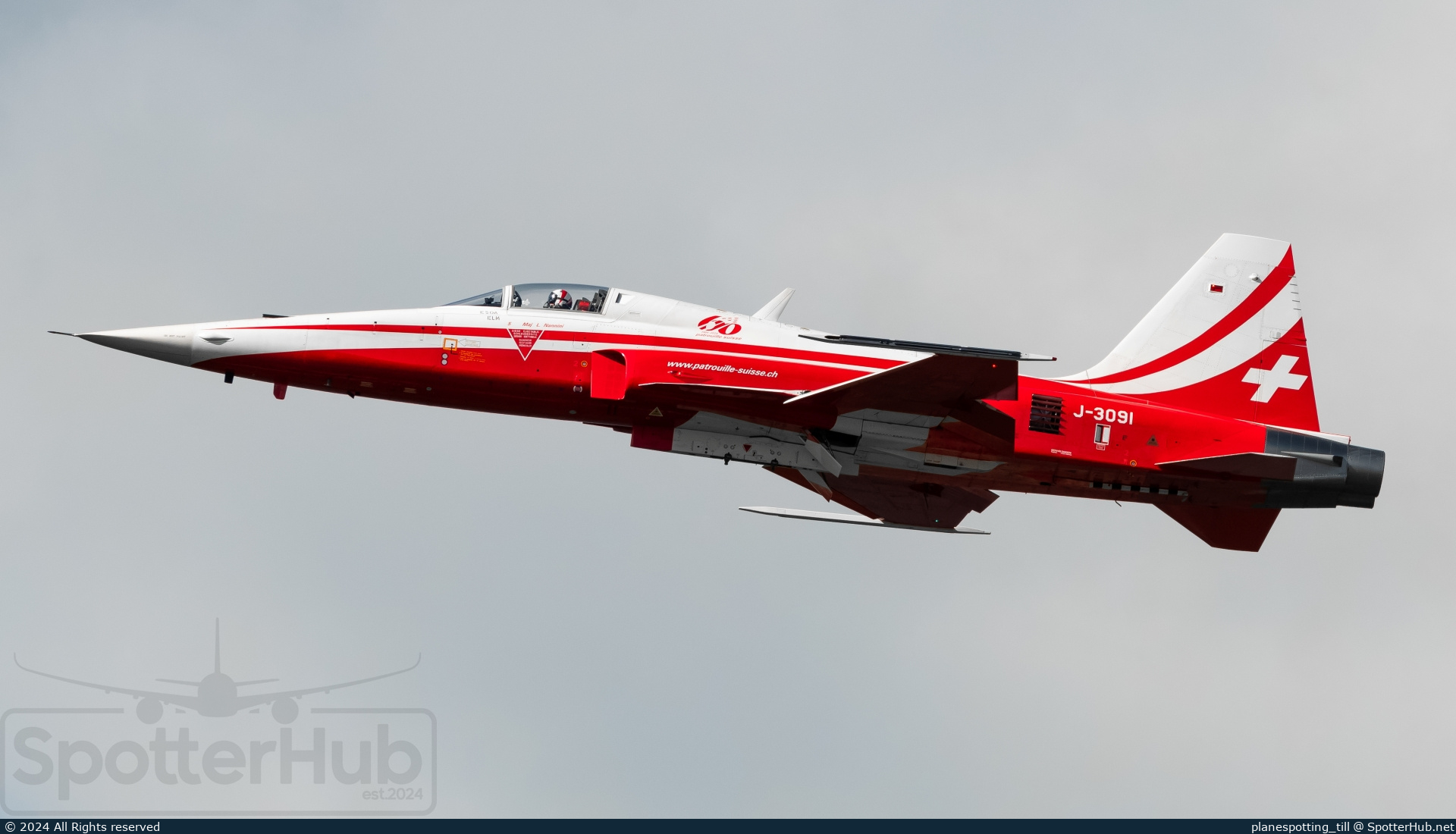Photo of J-3091 - Northrop F-5E Tiger II operated by Swiss Air Force
