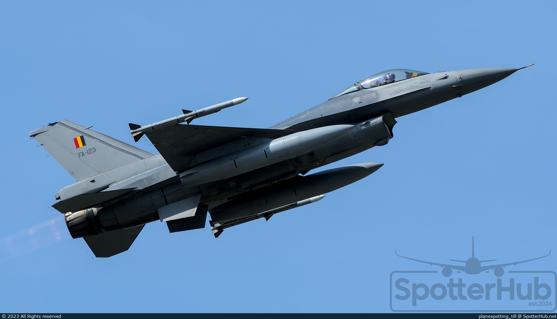 Photo of FA-123 - General Dynamics F-16AM Fighting Falcon operated by Belgian Air Force