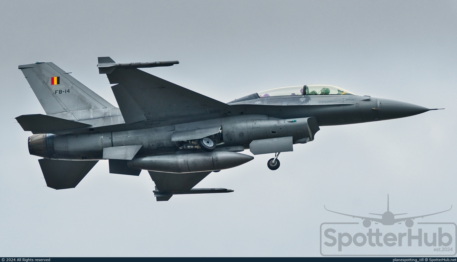 Photo of FB-14 - General Dynamics F-16BM Fighting Falcon operated by Belgian Air Force