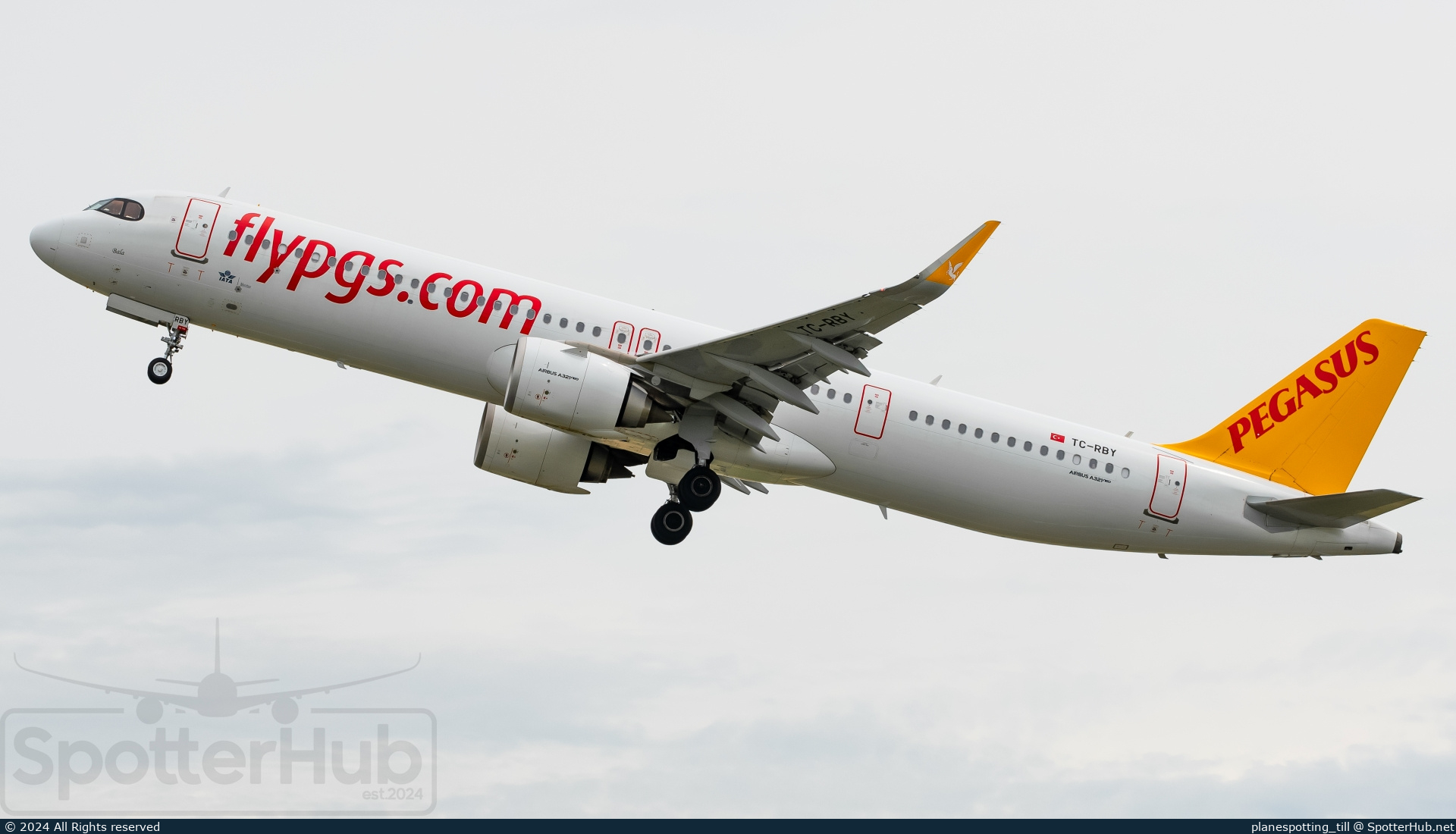Photo of TC-RBY - Airbus A321-251NX operated by Pegasus Airlines