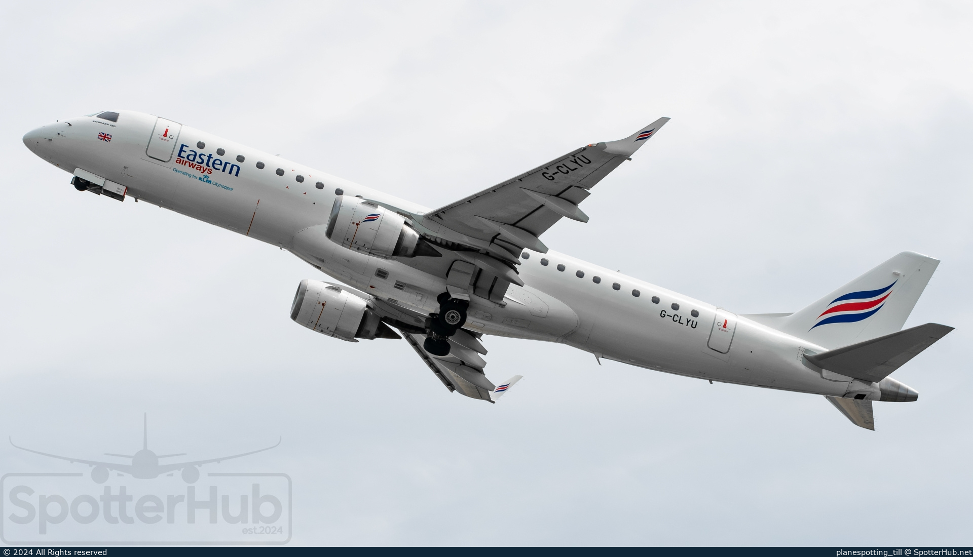 Photo of G-CLYU - Embraer ERJ-190LR operated by Eastern Airways